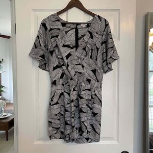 Loft | Black & White Romper